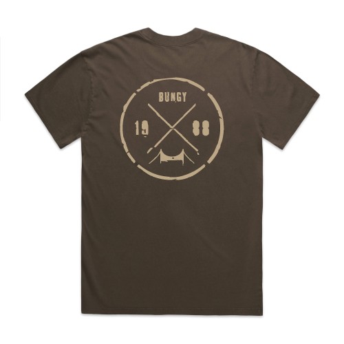 Badge - Tee - Faded Brown
