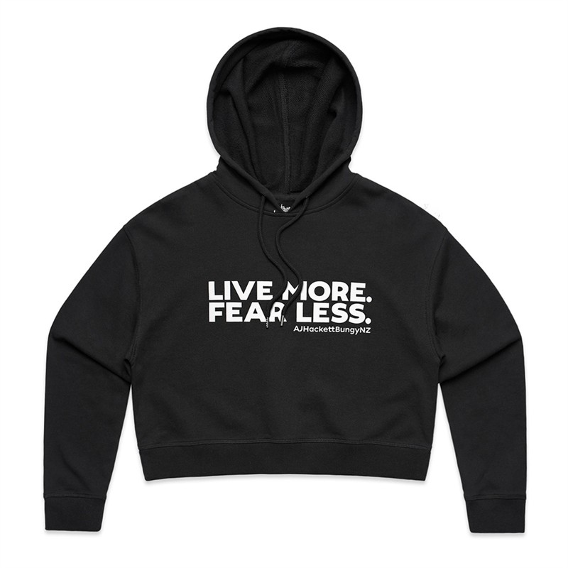 LMFL - Cropped Hoodie - Black